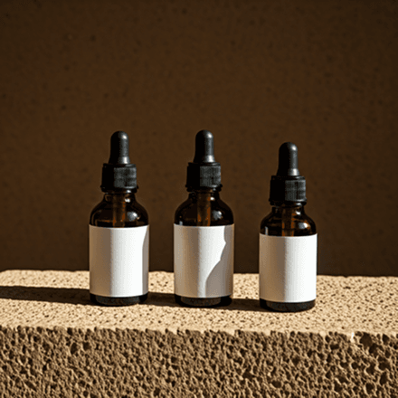 Frascos de soro e fragrâncias japonesas